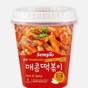 Sempio instant Tteokbokki hot and spicy cup